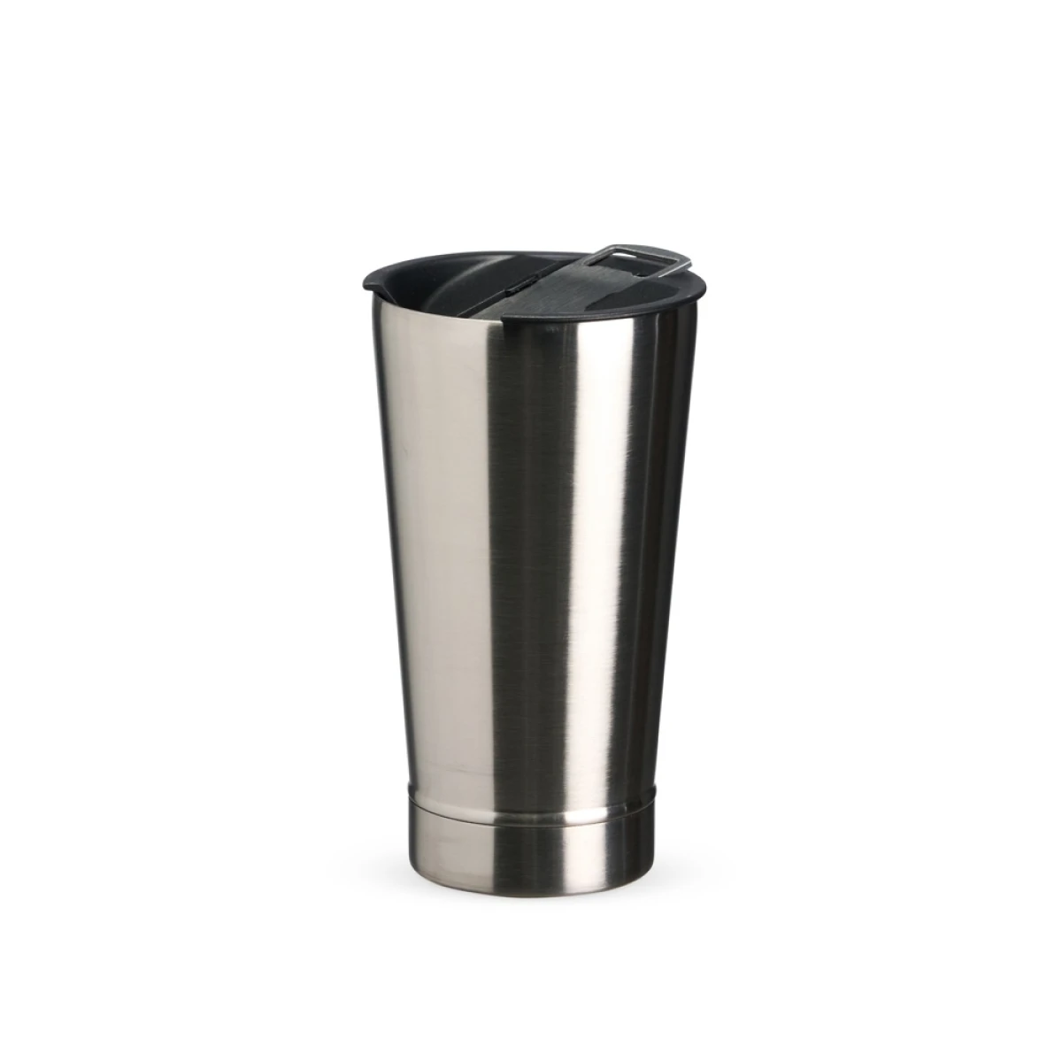Copo térmico de inox com tampa preta